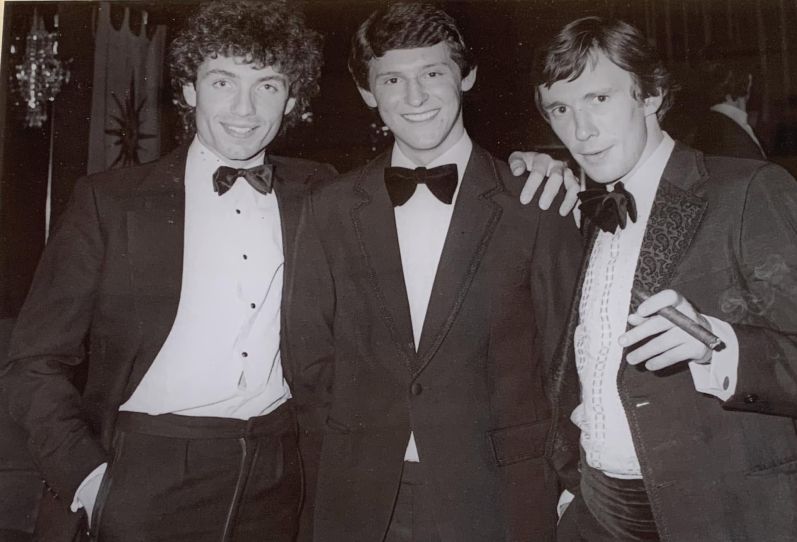 Graham Bradley, flanked by John Francome and Peter Scudamore