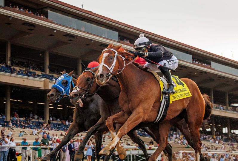 Del Mar close finish