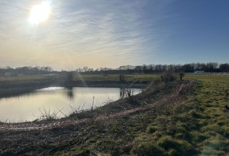 Our reservoir is helping us keep the racecourse charged with water