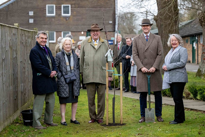 Planting of Queen’s Green Canopy at Plumpton Racecourse